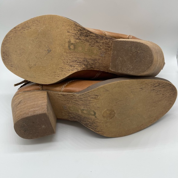 Dingo Twisted Sister Brown Leather Cowboy Boots Booties. Size 9.5 - Picture 9 of 10